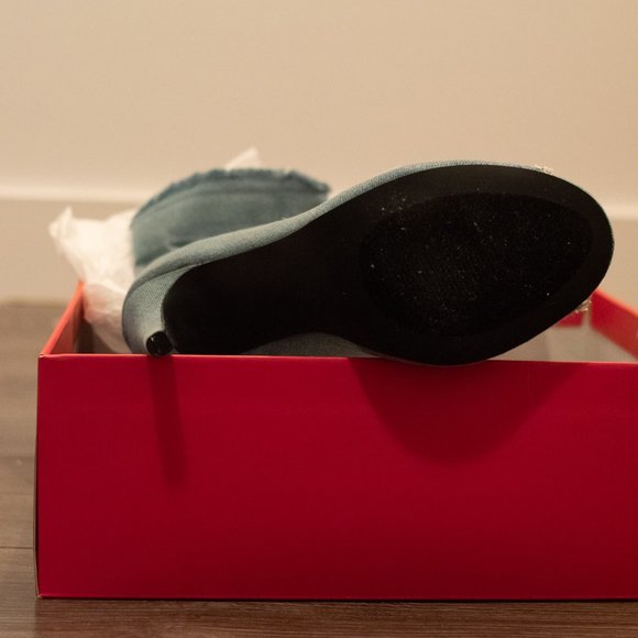 BRAND NEW HEELS BOOTS JEANS OPEN TOES - Picture 2 of 5